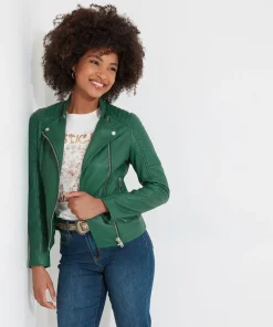Joe Browns All In The Details Leather Jacket-Women Leather Jackets|Coats & Jackets