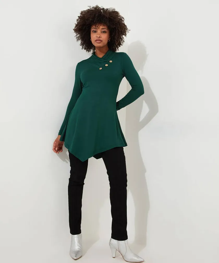 Joe Browns All New Button Jersey Tunic-Women Tops, Tunics & Blouses