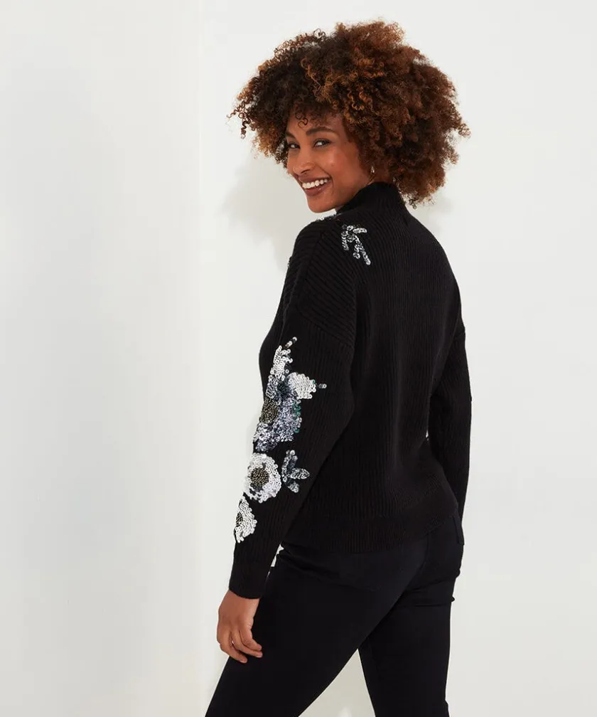 Joe Browns All That Shimmers Sequin Jumper-Women Women's Clothing|Gifts