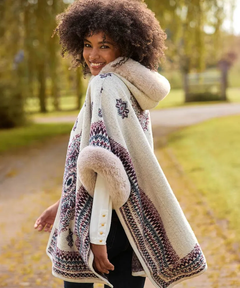 Joe Browns All The Drama Hooded Cape-Women Women's Clothing|Knitwear & Cardigans