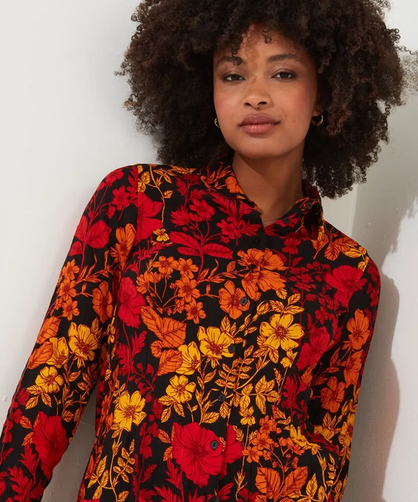 Joe Browns Autumn Days Crinkle Blouse-Women Tops, Tunics & Blouses