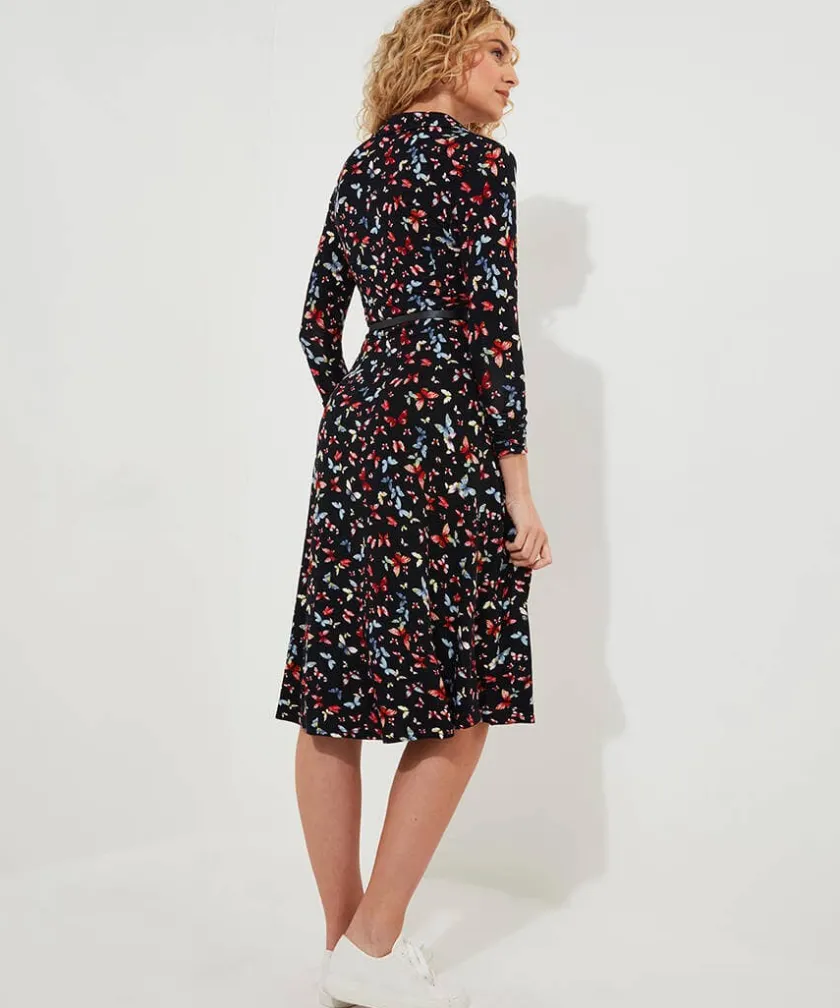 Joe Browns Beautiful Butterfly Jersey Dress-Women Dresses
