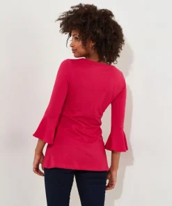 Joe Browns Beautiful Button Longline Jersey Top-Women Tops, Tunics & Blouses