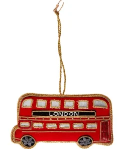 Joe Browns Beautifully Embroide Bus Christmas Ornament- Home Accessories|Christmas Homeware