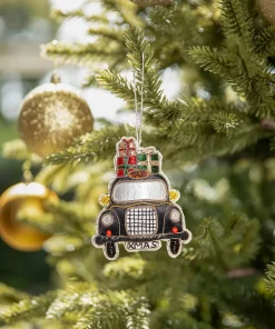 Joe Browns Beautifully Embroidered Taxi Christmas Ornament- Home Accessories|Christmas Homeware