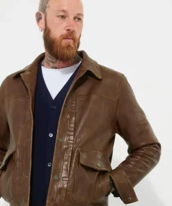 Joe Browns Trucker Leather Jacket- Leather Jackets|Coats & Jackets