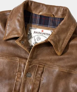 Joe Browns Trucker Leather Jacket- Leather Jackets|Coats & Jackets
