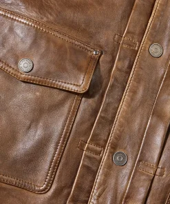 Joe Browns Trucker Leather Jacket- Leather Jackets|Coats & Jackets