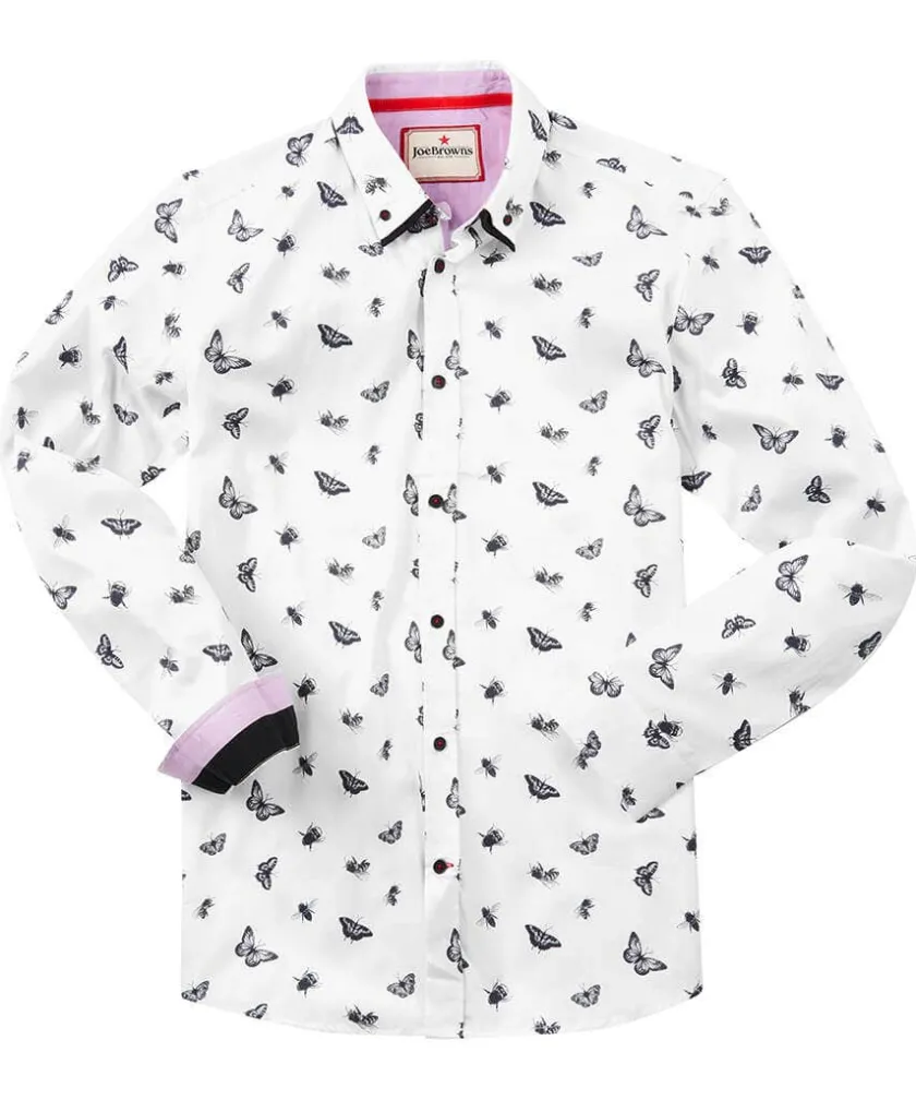 Joe Browns Butterfly And Bee Shirt- Men's Clothing|Tailoring