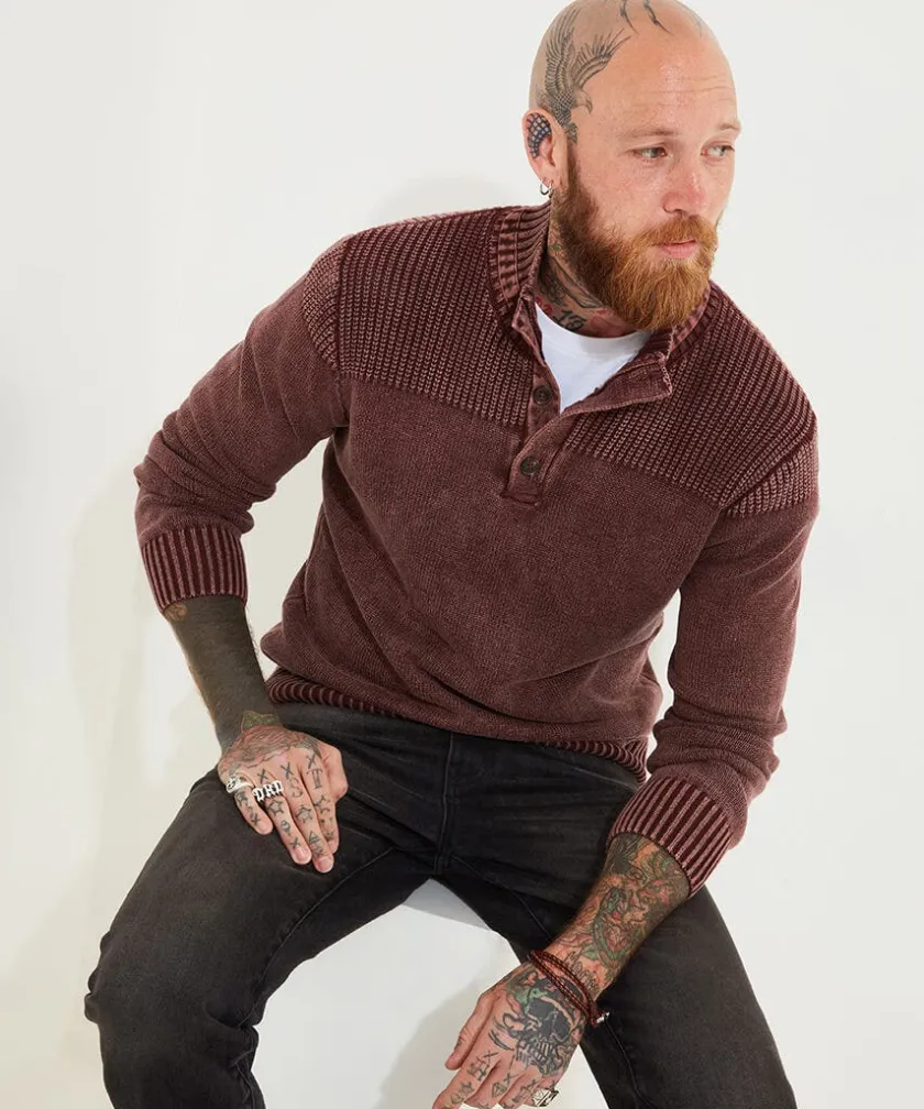 Joe Browns Carefree Washed Funnel Knit- Hoodies & Sweatshirts|Knitwear