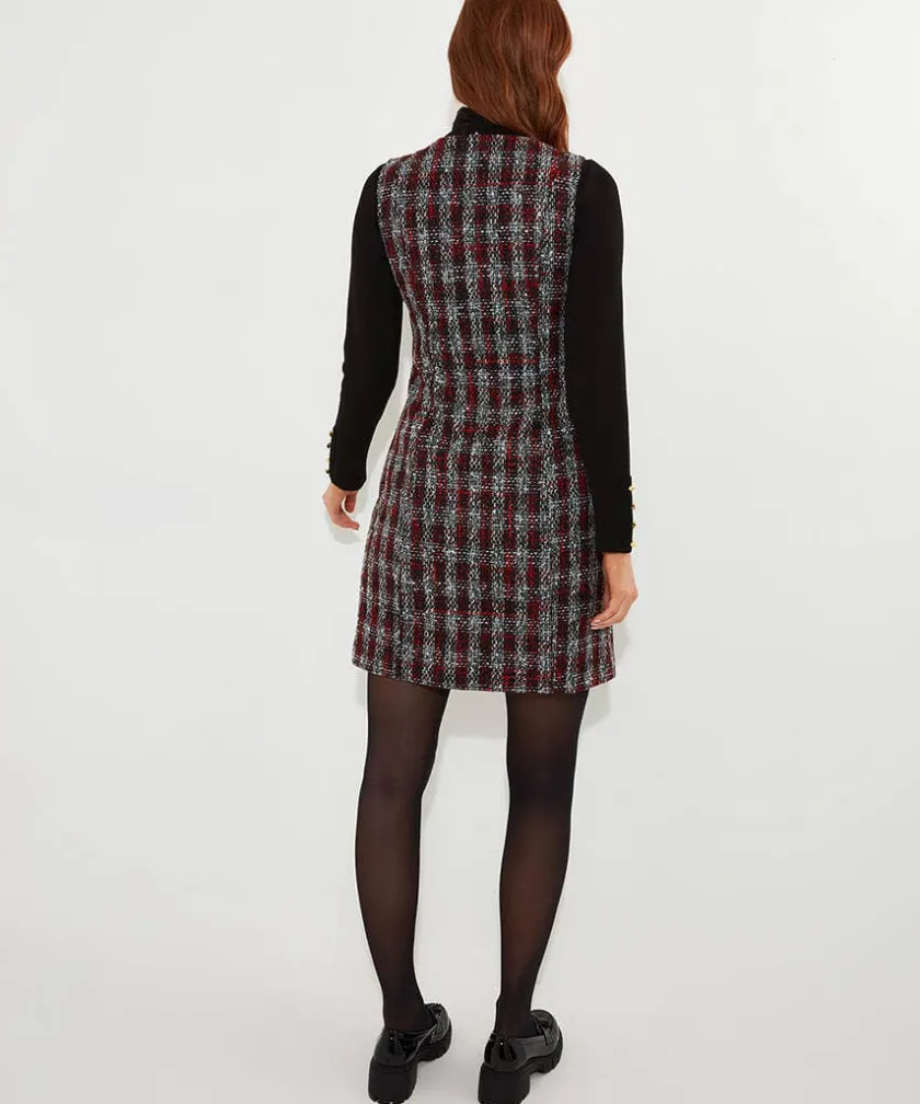 Joe Browns Check Pinafore Dress-Women Dresses