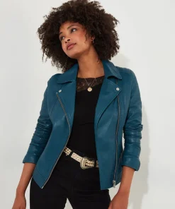 Joe Browns Classic Leather Biker Jacket-Women Leather Jackets|Coats & Jackets