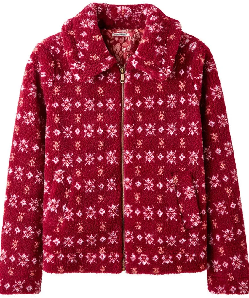 Joe Browns Cosy Cabin Patterned Fleece Jacket-Women Coats & Jackets