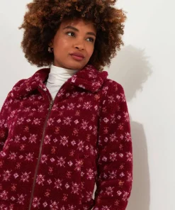 Joe Browns Cosy Cabin Patterned Fleece Jacket-Women Coats & Jackets
