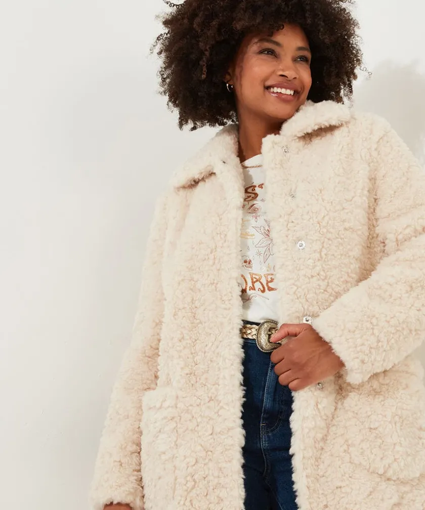 Joe Browns Cosy Up Furry Coat-Women Coats & Jackets