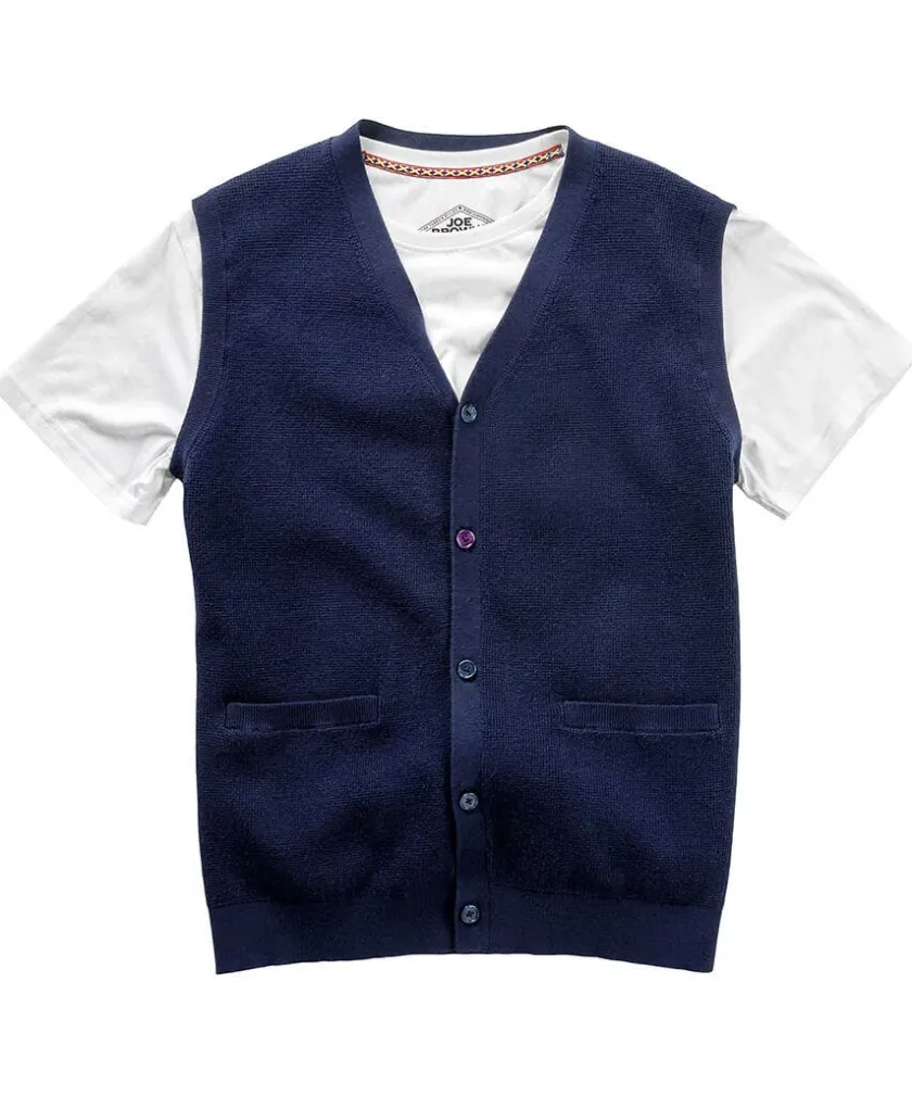 Joe Browns Dapper Knitted Waistcoat- Knitwear|Gifts