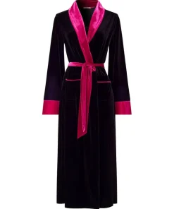 Joe Browns Daring Dragon Embroidered Velour Dressing Gown-Women Women's Clothing|Loungewear & Pyjamas