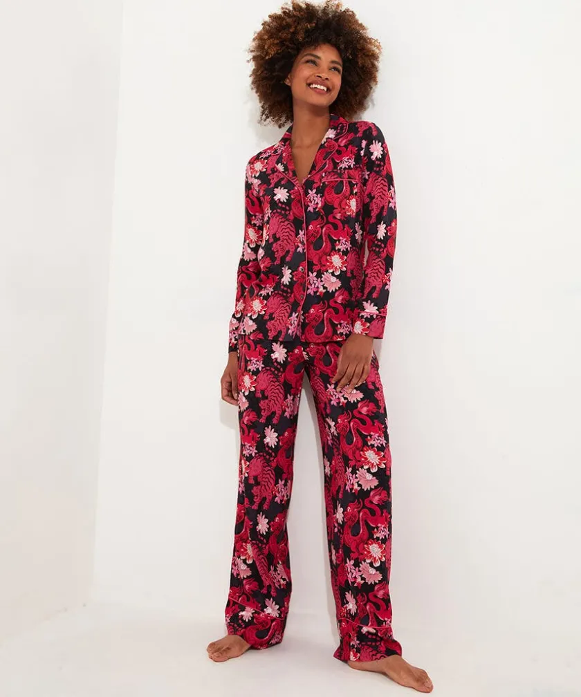 Joe Browns Daring Dragon Pyjama Top-Women Women's Clothing|Gifts
