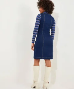 Joe Browns Dawn Denim Zip Through Pinafore-Women Denim Styles|Dresses