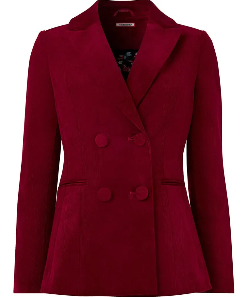 Joe Browns Double Breasted Cord Jacket-Women Women's Clothing|Blazers