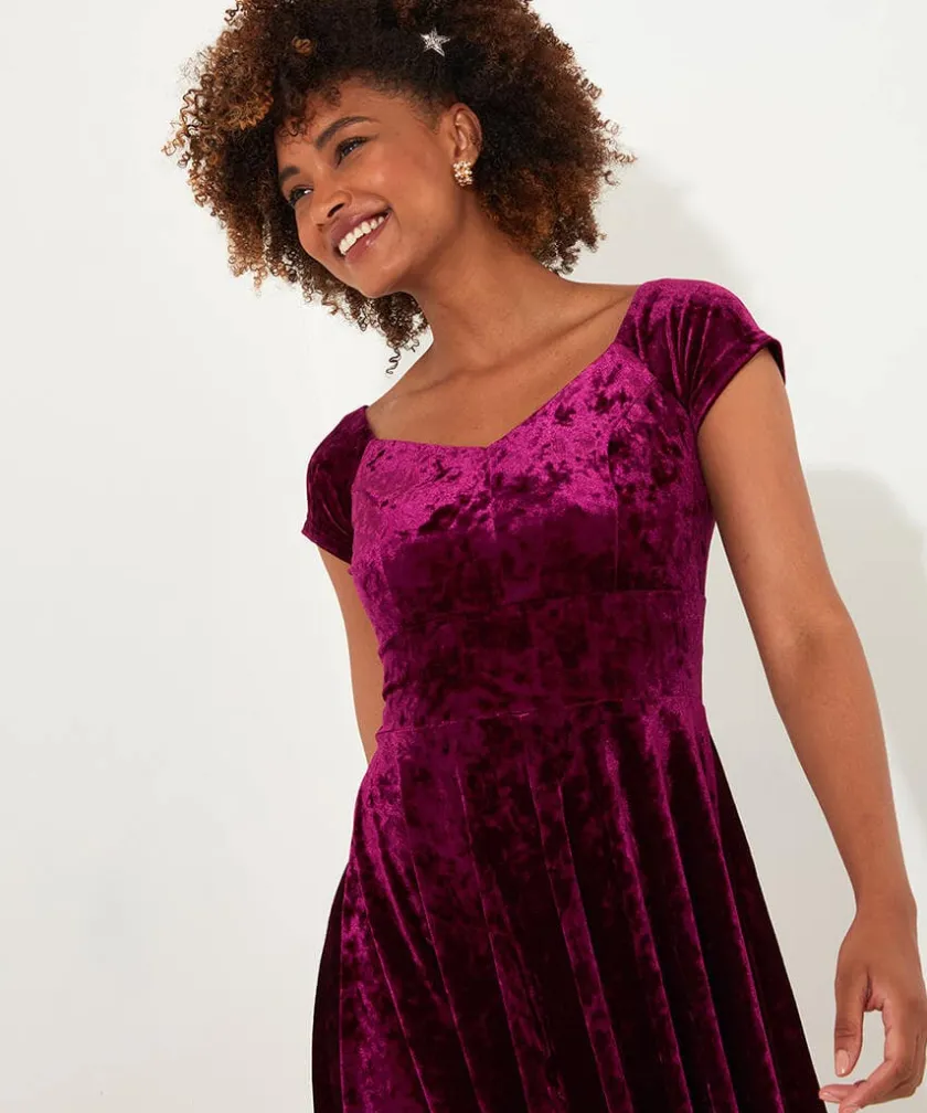 Joe Browns Ellie Vintage Velour Dress-Women Women's Clothing|Dresses