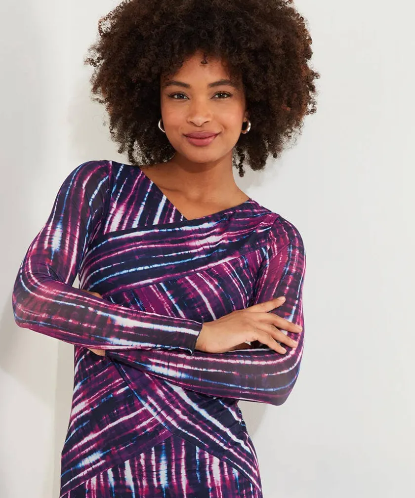 Joe Browns Elsa Printed Mesh Dress-Women Dresses