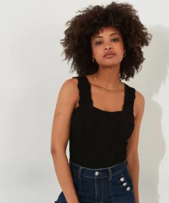 Joe Browns Elsie Textured Vest-Women Tops, Tunics & Blouses