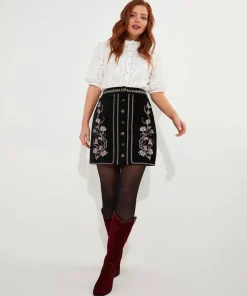 Joe Browns Embroidered Skirt-Women Skirts