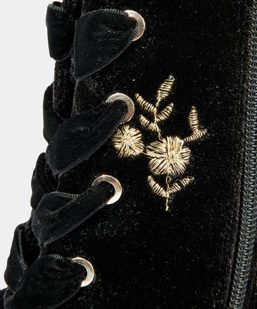Joe Browns Evening Rose Velvet Boots-Women Matching Shoes & Bags|Ankle Boots