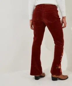 Joe Browns Extraordinary Embroidered Cord Trousers-Women Jeans & Trousers