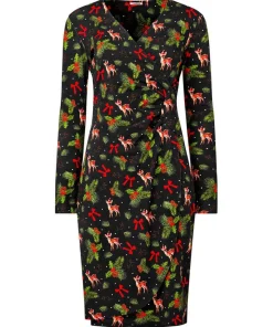 Joe Browns Fabulously Festive Jersey Dress-Women Women's Clothing|Novelty Gifts