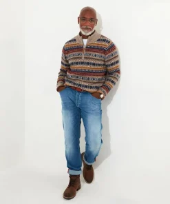 Joe Browns Fairisle Funnel- Men's Clothing|Layering Essentials