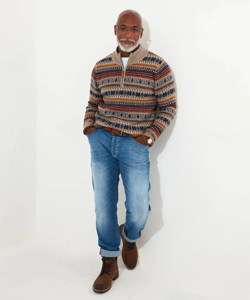 Joe Browns Fairisle Funnel- Men's Clothing|Layering Essentials