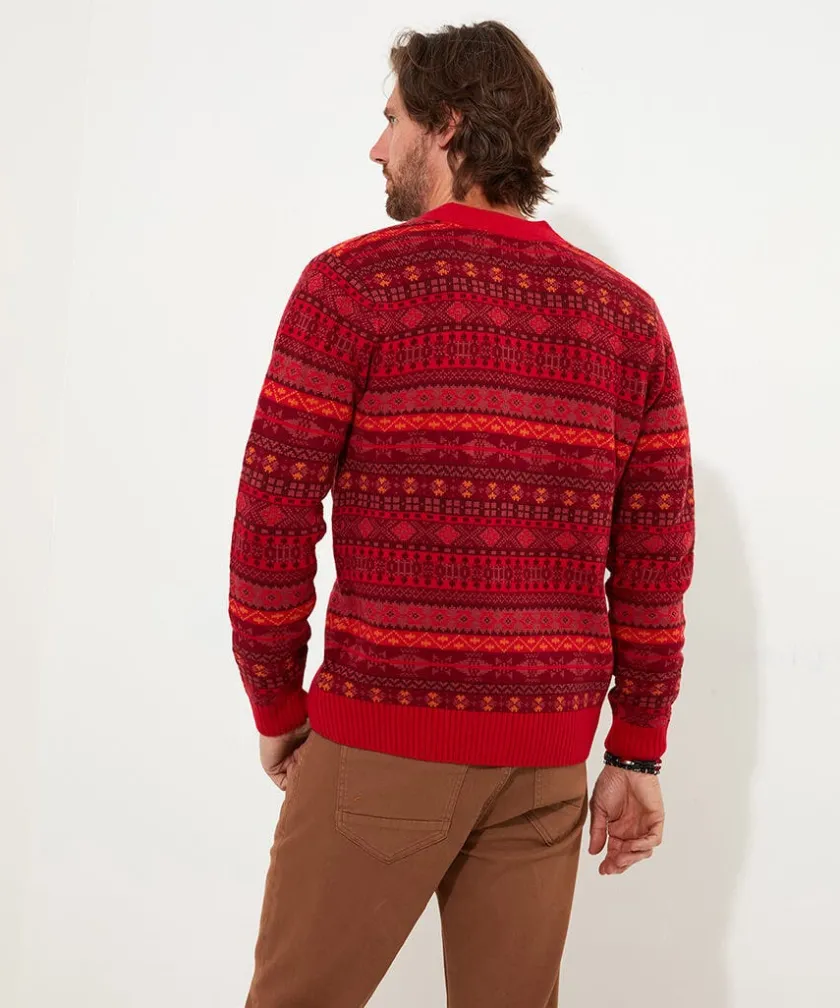 Joe Browns Fairisle Knit Cardigan- Men's Clothing|Layering Essentials