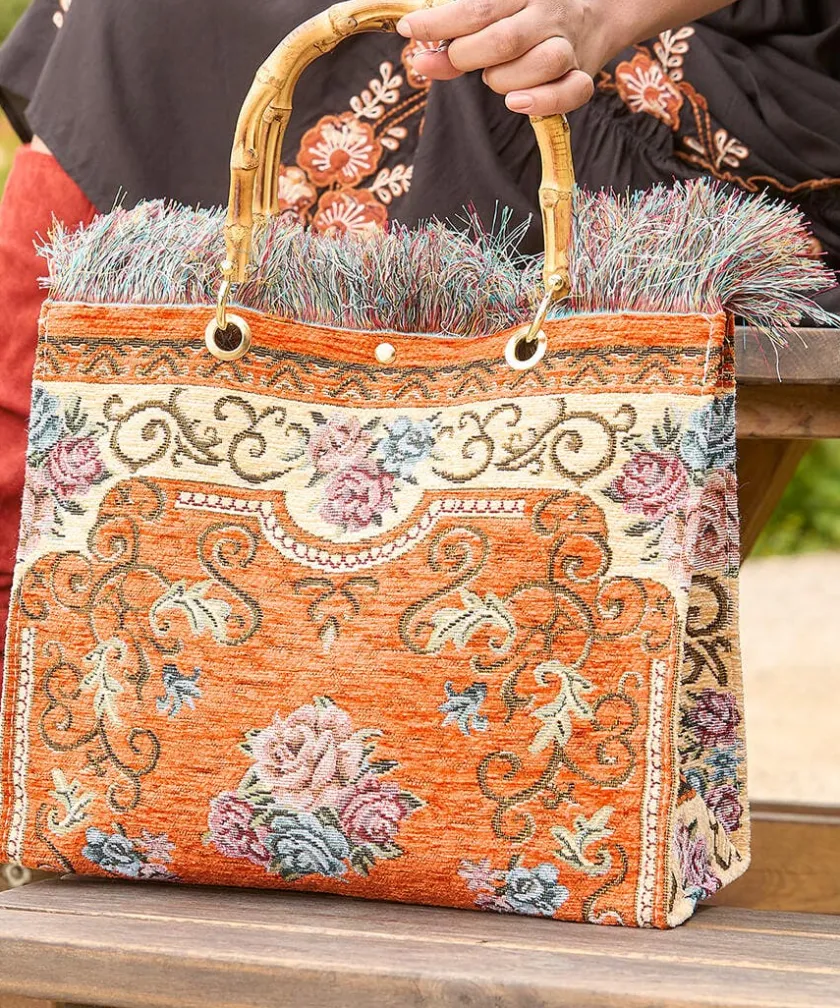 Joe Browns Fascinating Bamboo Carpet Bag-Women Matching Shoes & Bags|Gifts