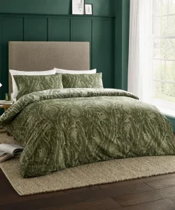 Joe Browns Feathered Owl Cotton Slub Reversible Duvet Set- Nature Décor|Bedding