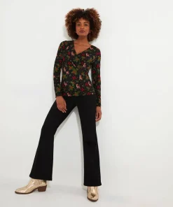 Joe Browns Feeling Festive Jersey Wrap Top-Women Women's Clothing|Novelty Gifts