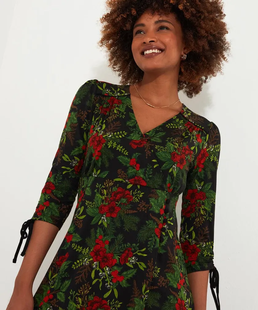 Joe Browns Festive Flora Jersey Dress-Women Novelty Gifts|Women's Clothing