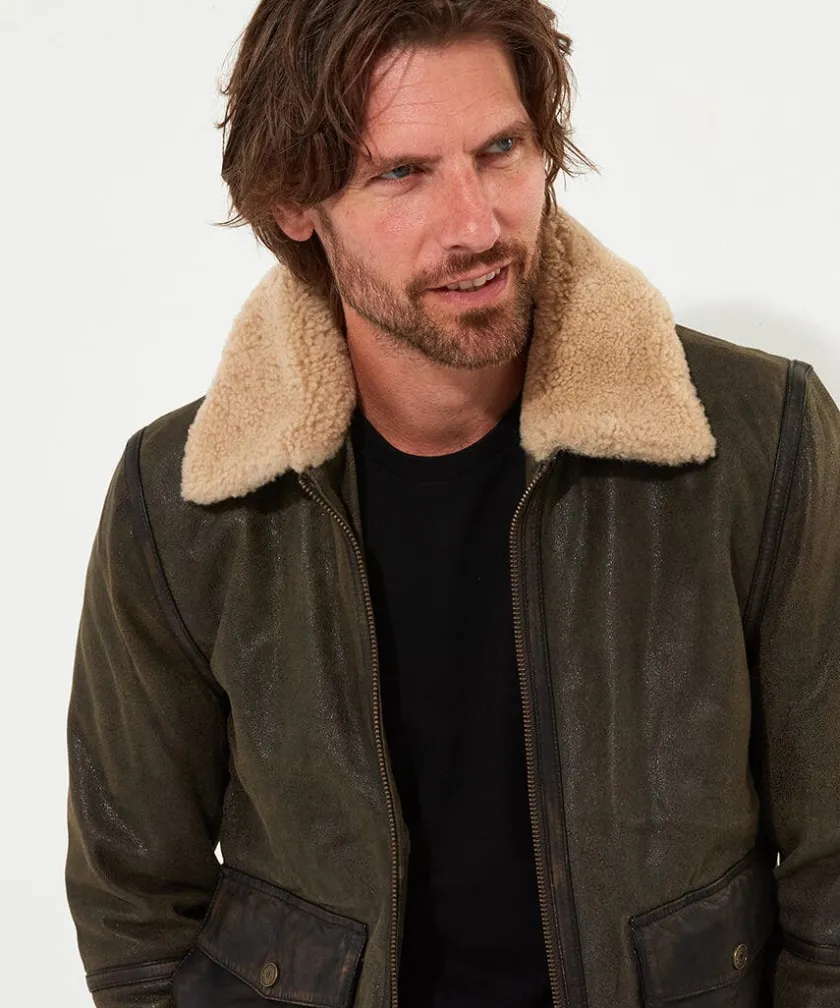 Joe Browns Flying High Leather Jacket- Leather Jackets|Coats & Jackets