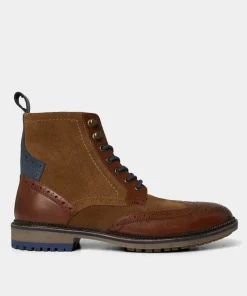 Joe Browns Gents Club Mixed Leather Boots- Tailoring|Shoes, Boots & Trainers