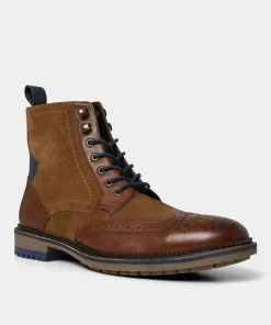 Joe Browns Gents Club Mixed Leather Boots- Tailoring|Shoes, Boots & Trainers