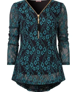 Joe Browns Georgie Lace Zip Top-Women Tops, Tunics & Blouses