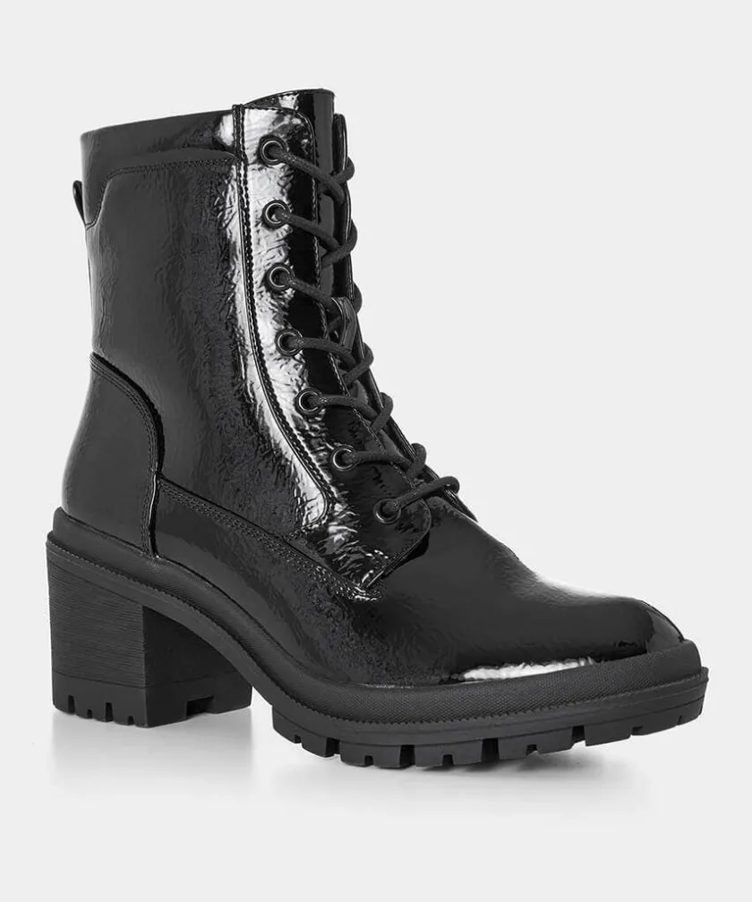 Joe Browns Go Getter Patent Boots-Women Matching Shoes & Bags|Ankle Boots