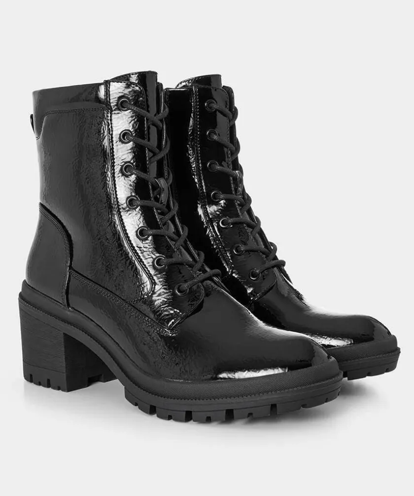 Joe Browns Go Getter Patent Boots-Women Matching Shoes & Bags|Ankle Boots