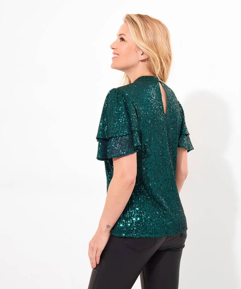 Joe Browns Goddess Sequin Top-Women Tops, Tunics & Blouses