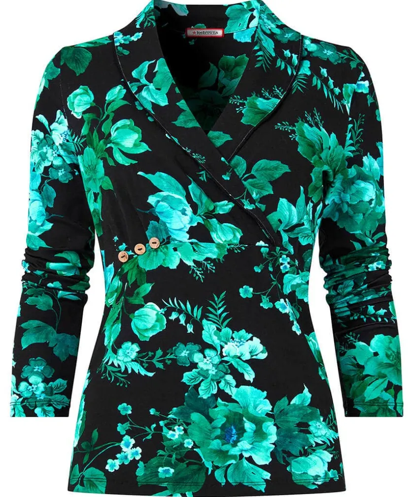 Joe Browns Hallie Jersey Print Wrap Top-Women Tops, Tunics & Blouses