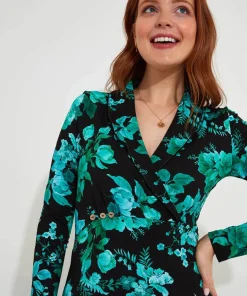 Joe Browns Hallie Jersey Print Wrap Top-Women Tops, Tunics & Blouses