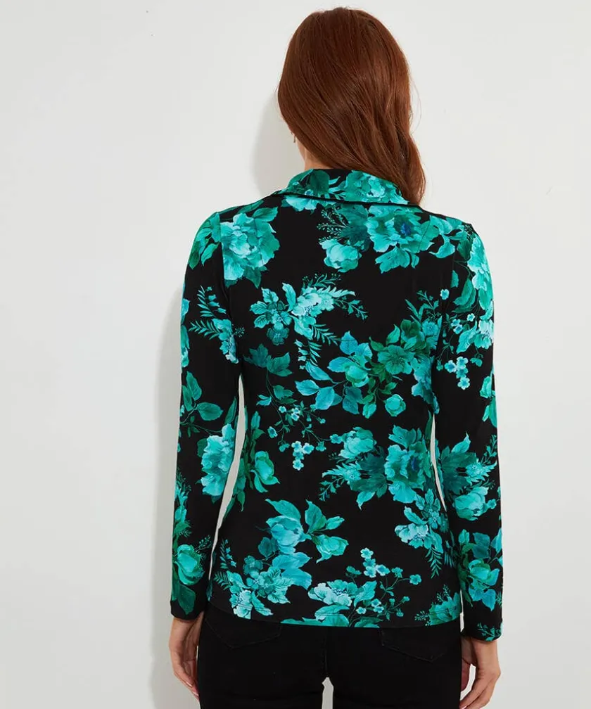Joe Browns Hallie Jersey Print Wrap Top-Women Tops, Tunics & Blouses
