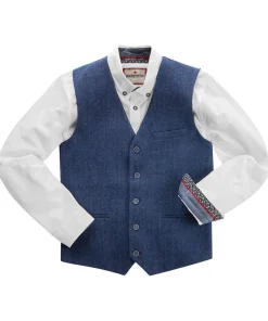 Joe Browns Handsome Herringbone Waistcoat- Waistcoats|Tailoring