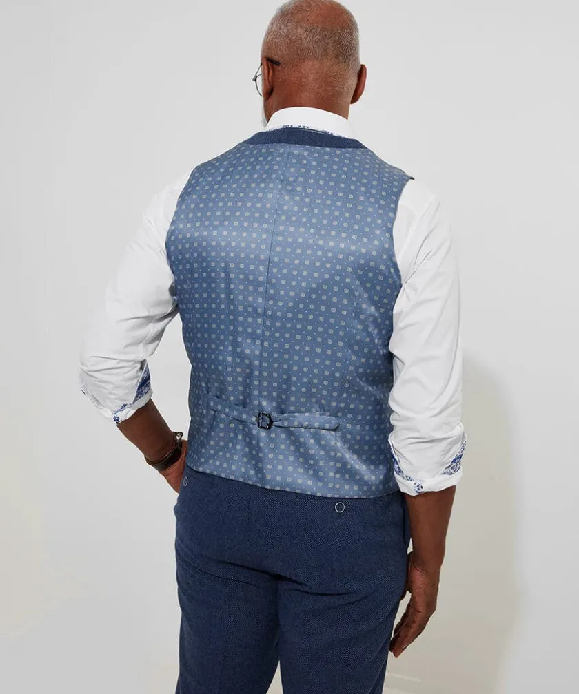 Joe Browns Handsome Herringbone Waistcoat- Waistcoats|Tailoring
